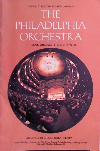 Philadelphia orchestra 1971 - orchestra, 1971-72