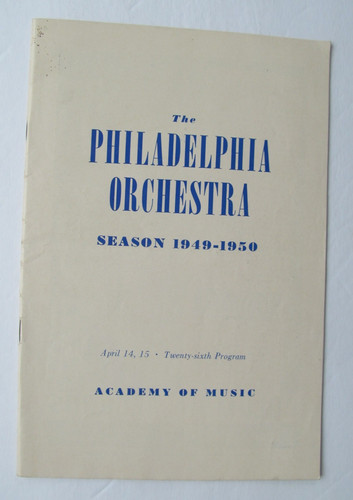 Philadelphia orchestra 1950 - philadelphia,