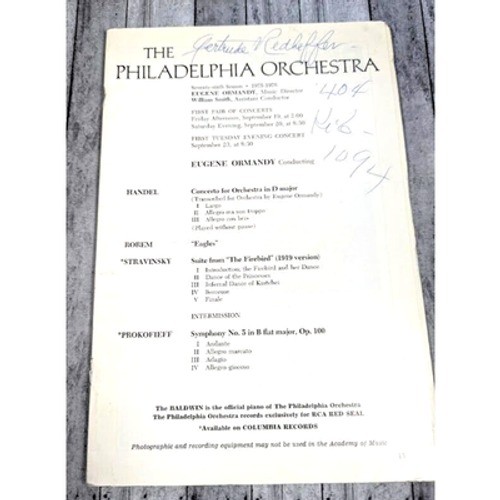 The philadelphia orchestra - the,