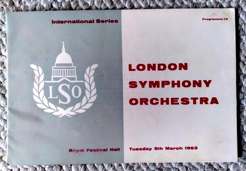 March 1963 london symphony - 5,,