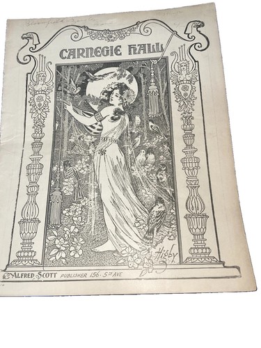 1908 carnegie hall concert - carnegie,