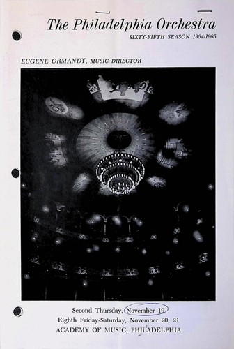Philadelphia orchestra 1964 - philadelphia,