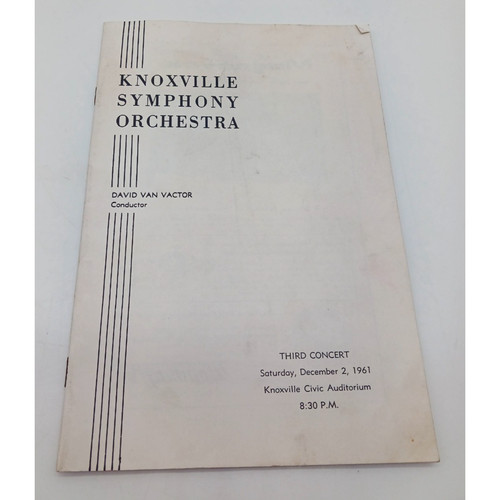 1961 knoxville symphony - knoxville,